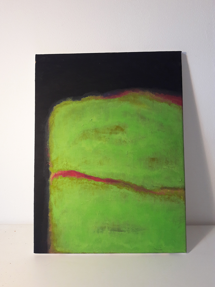 All the world is green…, Silvia Righetti, 30x40cm, Acrylic on canvas, London, 2018